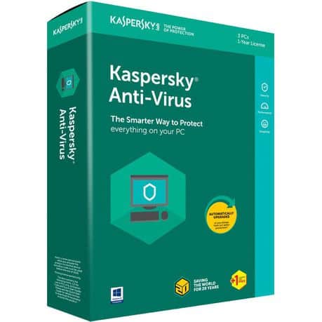 Kaspersky Antivirus 3 User + 1 Year