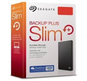 Seagate 2TB Backup Plus Slim Portable Hard Drive