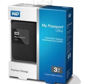 WD My Passport Ultra 3TB USB 3.0 Hard Drive