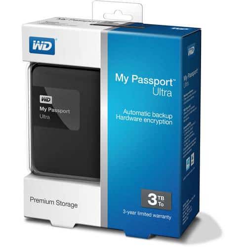 WD My Passport Ultra 3TB USB 3.0 Hard Drive