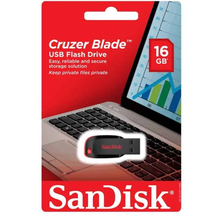 Sandisk 16GB Cruzer Blade USB Flash Disk - Image 2