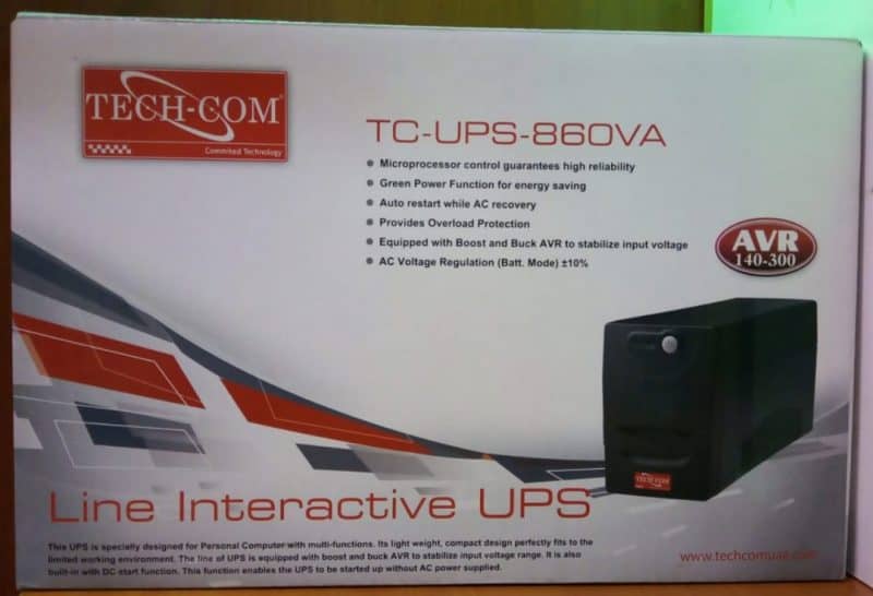 Techcom 860VA Line Interactive UPS