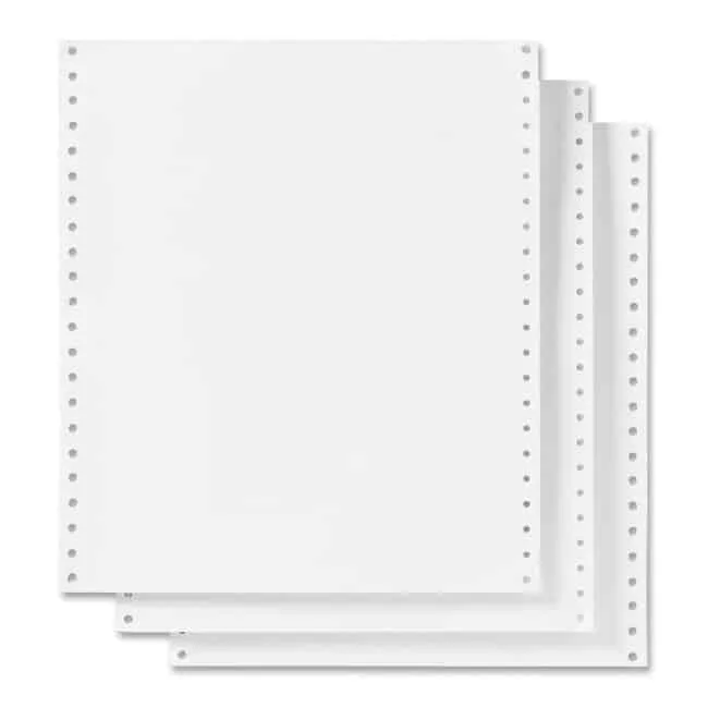 9-1/2 x 11 Computer Paper, Continuous Paper, Dot Matrix Paper, Pin-Feed  Paper, Fan Folded Paper