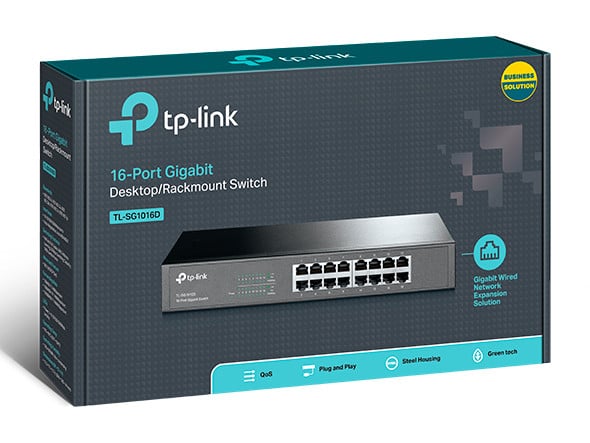 TP-Link TL-SG1016D Gigabit Desktop/Rackmount Switch