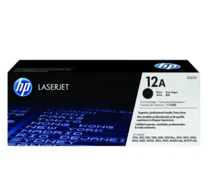 HP 12A Black Original LaserJet Toner Cartridge