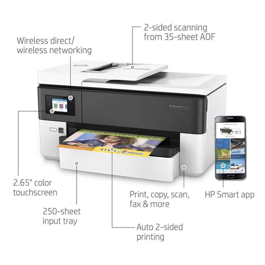 HP OfficeJet Pro 7720 Wide Format All-in-One Printer • Devices ...