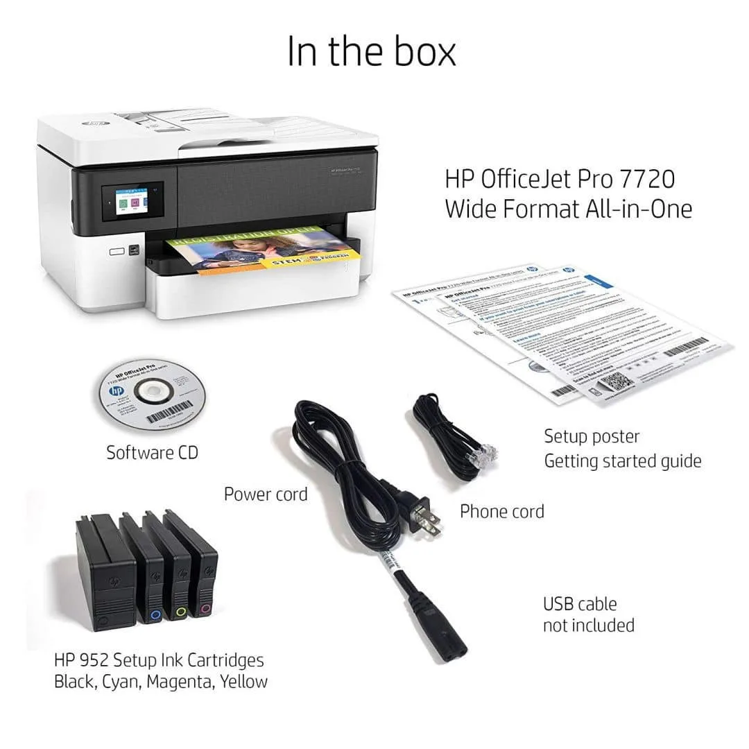 HP OfficeJet Pro 7720 Wide Format All-in-One Printer - Image 4