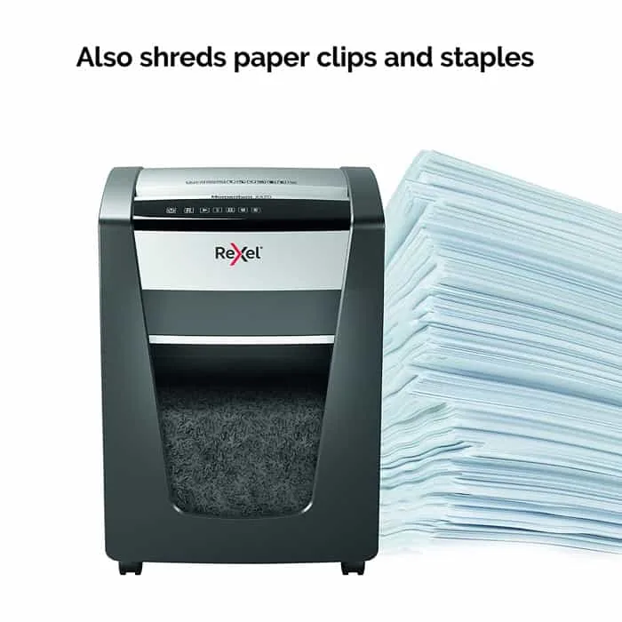 Rexel Momentum X420 Cross Cut Paper Shredder, Shreds 20 Sheets - Image 3