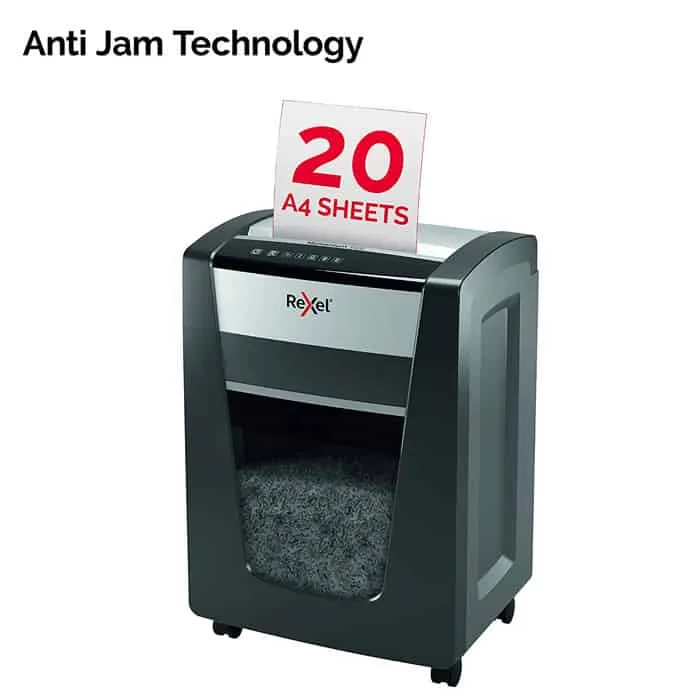 Rexel Momentum X420 Cross Cut Paper Shredder, Shreds 20 Sheets - Image 4
