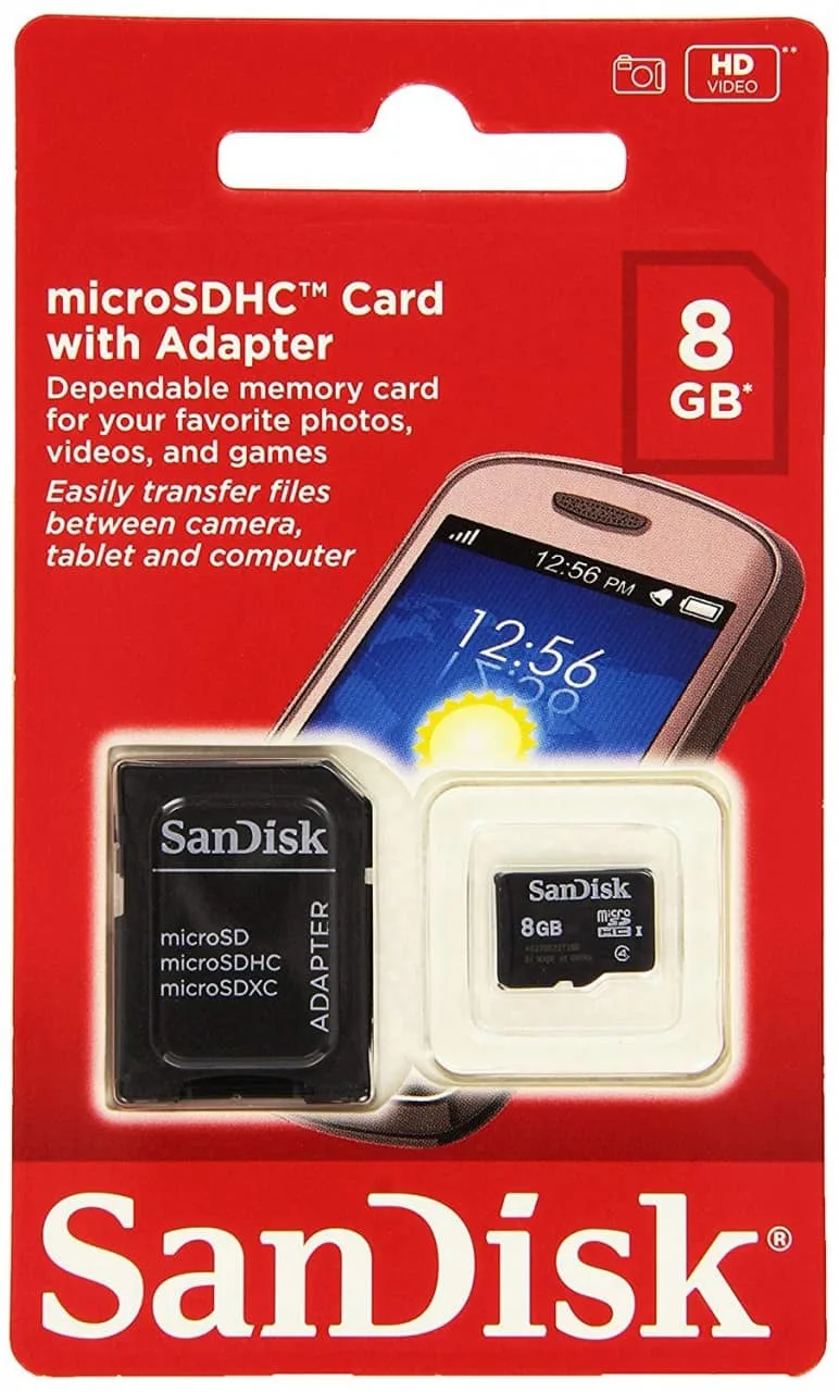 Sandisk 8Gb Micro SDHC Memory Card • Devices Technology Store