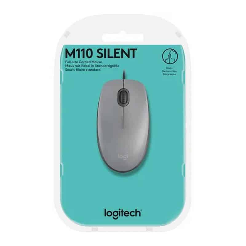 Logitech M110 Silent Wired Mouse Package_Devices Technology Store
