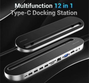 Vention 12-in-1 USB Type-C Docking Station VEN THEBC_Devices Technology Store Limited