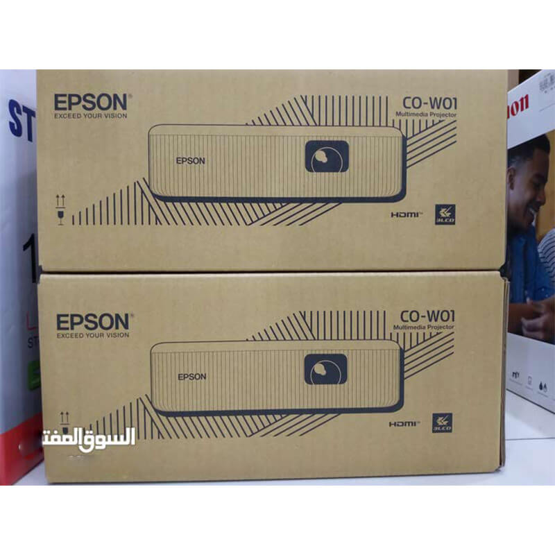 Epson CO-W01 3000 Lumen WXGA Projector Box_Devices technology store