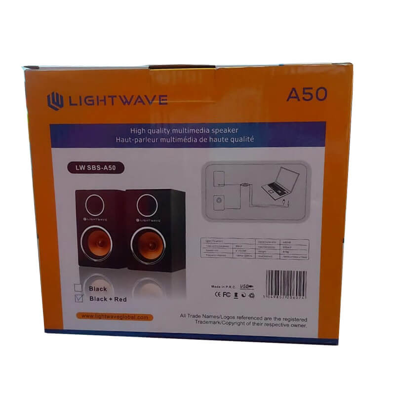 Lightwave Multimedia Speaker A50 Box back_devicestech.co.ke