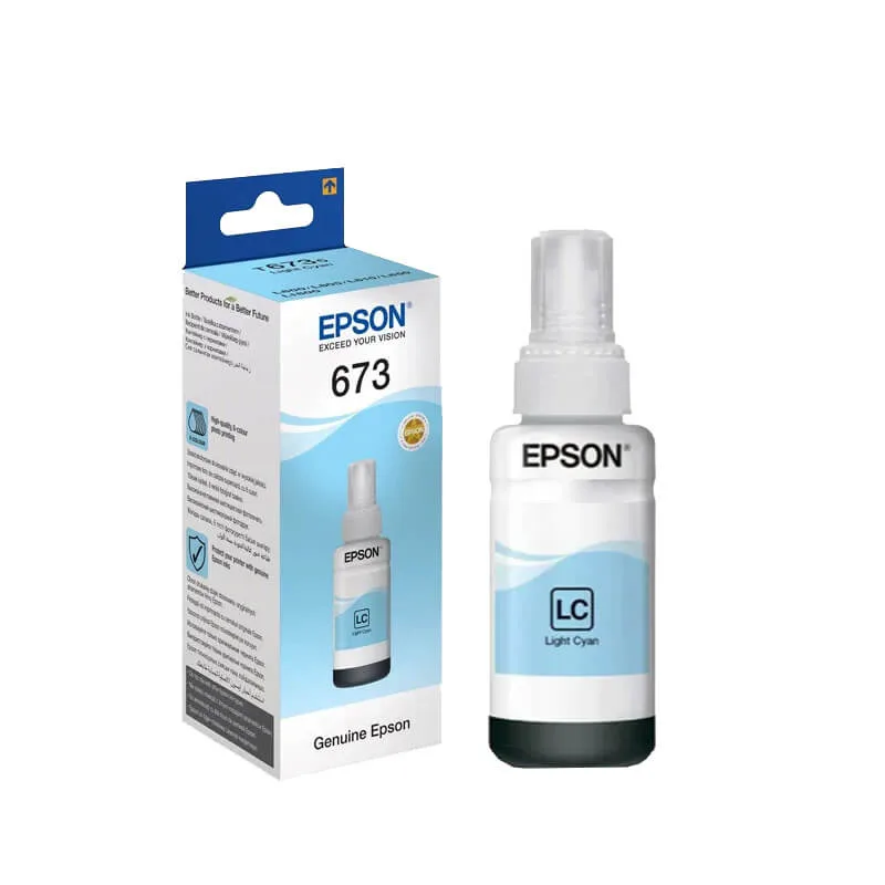 Epson 673 Light Cyan EcoTank Ink Bottle T6735 70ml-devicestech.co.ke