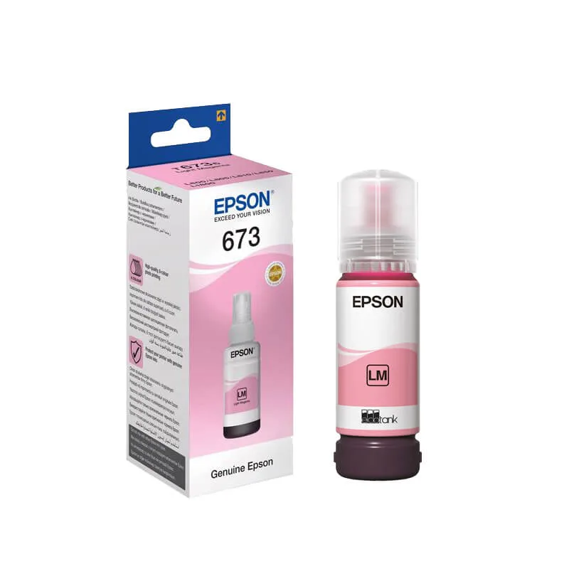 Epson 673 Light Magenta EcoTank Ink Bottle T6736 70ml-devicestech.co.ke