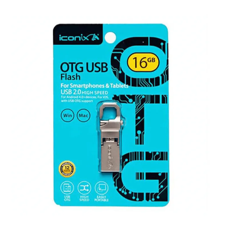ICONIX OTG DUAL FLASHDISK 16GB