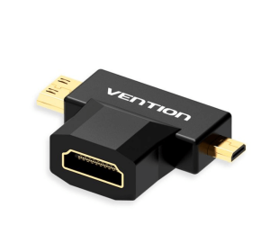 Vention 2 in 1 Mini HDMI and Micro HDMI Male to HDMI Female Adapter_ devicestech.co.ke