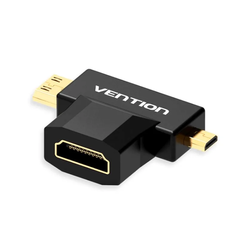 Vention 2 in 1 Mini HDMI and Micro HDMI Male to HDMI Female Adapter_ devicestech.co.ke