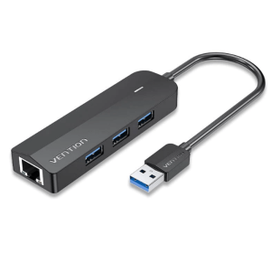 Vention 3 PORTS USB 3.0 HUB 0.15M with LAN _ devicestech.co