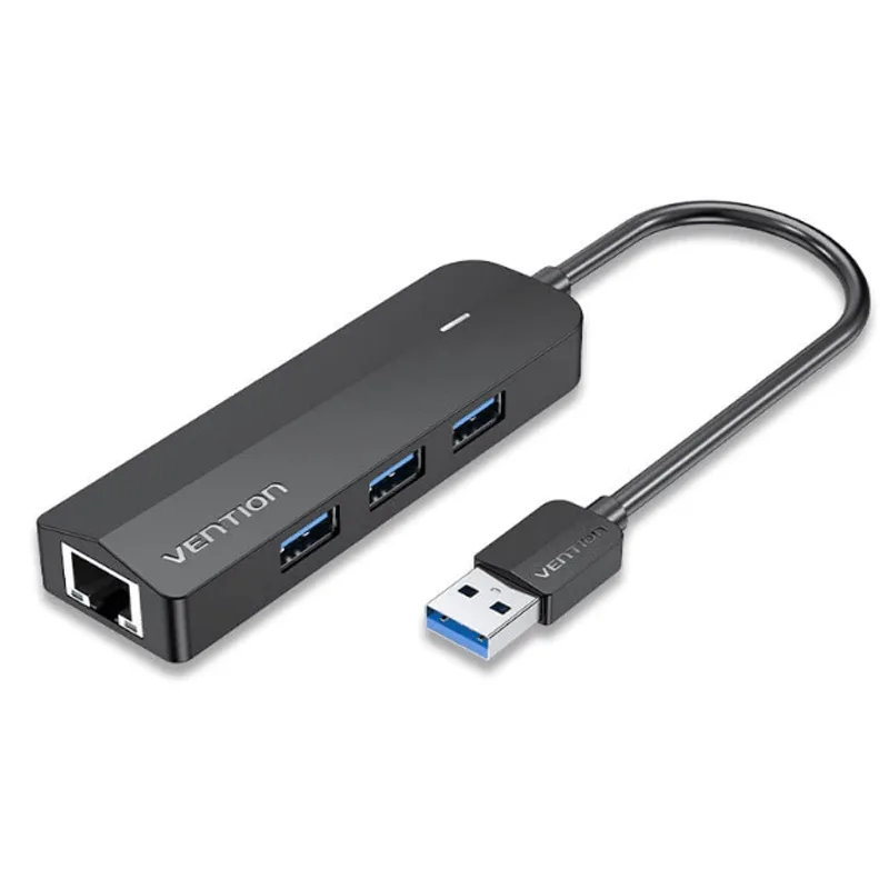 Vention 3 PORTS USB 3.0 HUB 0.15M with LAN _ devicestech.co