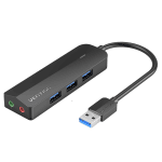 Vention 3-Port USB 3.0 Hub with Sound Card and Power Supply 0.15M _ devicestech.co.ke