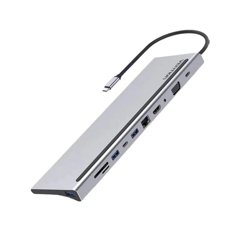 Vention USB-C MULTI-FUNCTIONAL 12 in 1 DOCKING STATION _devicestech.co.ke