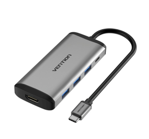 Vention USB-C MULTI-FUNCTIONAL 5 in 1 DOCKING STATION Type C to HDMI _devicestech.co.ke