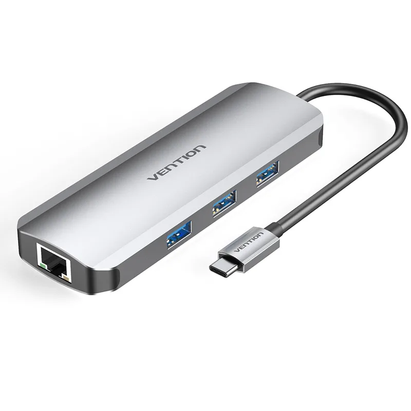 Vention USB-C MULTI-FUNCTIONAL 8 in 1 DOCKING STATION _devicestech.co.ke