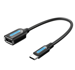 Vention USB C Male to USB 2.0 A Female OTG cable 0.15M Black PVC Type_ devicestech.co.ke