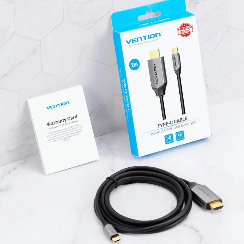 Vention Type-C to HDMI Cable 2M _devicestech.co.ke 1