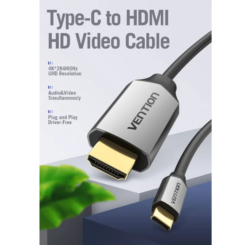 Vention Type-C to HDMI Cable 2M _devicestech.co.ke 2
