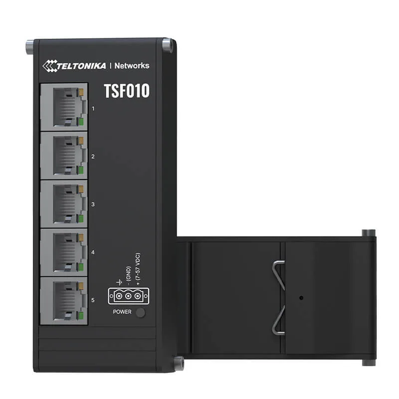 Teltonika TSF010 Unmanaged Industrial Ethernet Switch - Image 3