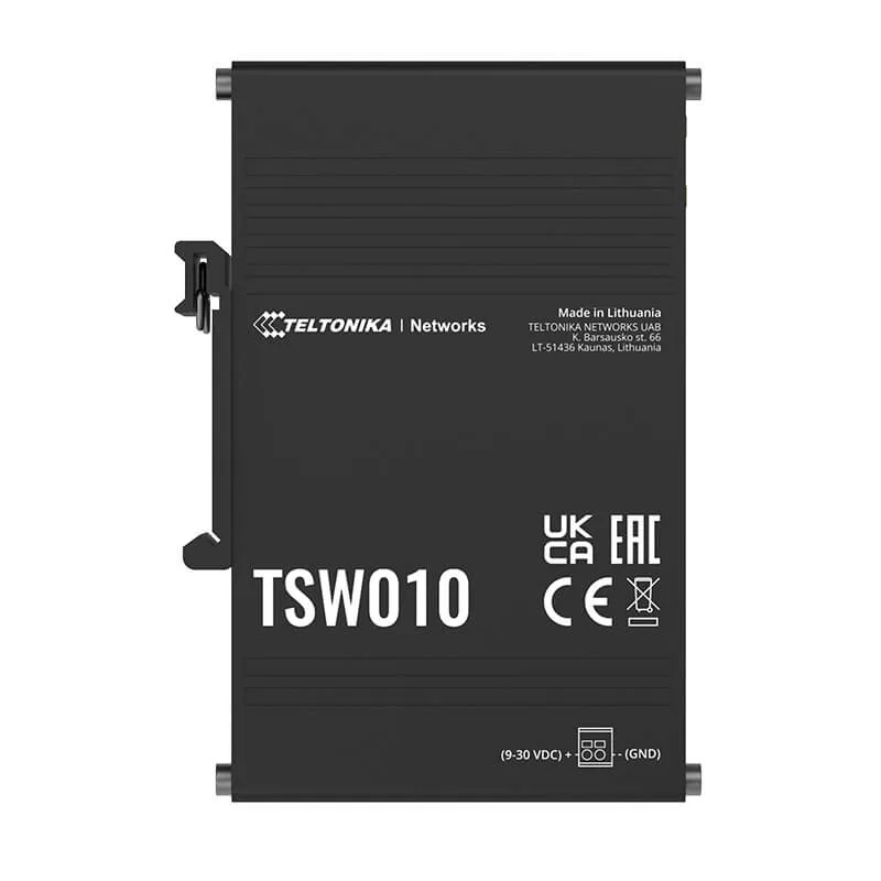 Teltonika TSW010 Industrial Unmanaged Ethernet Switch Top-www.devicestech.co.ke