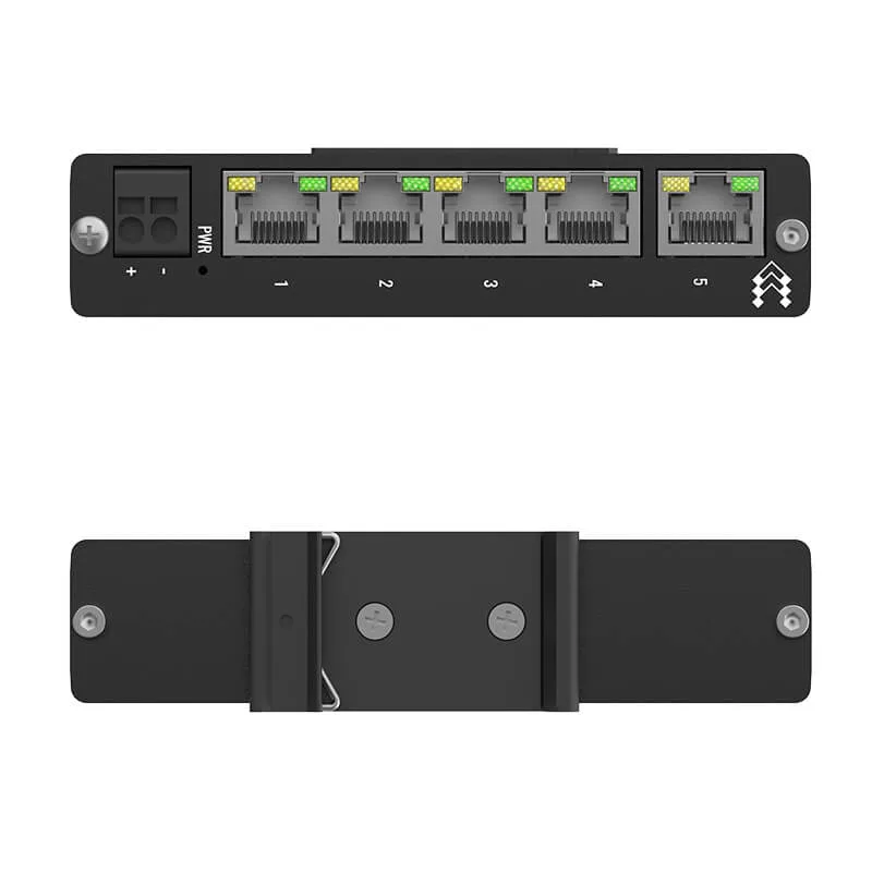 Teltonika TSW114 Industrial Unmanaged Gigabit Switch Front and Back_www.devicestech.co.ke