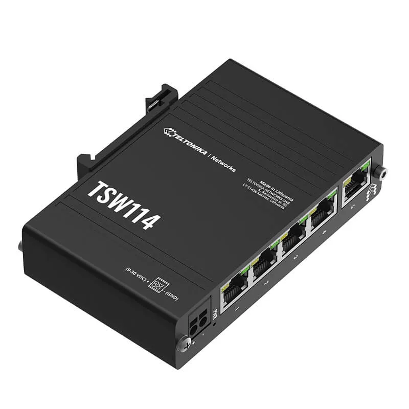 Teltonika TSW114 Industrial Unmanaged Gigabit Switch_www.devicestech.co.ke