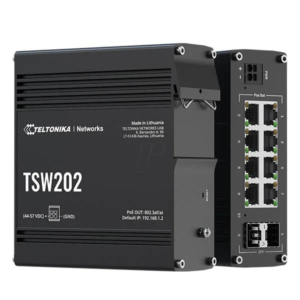 Teltonika TSW202 Industrial Managed Poe+ Ethernet Switch - Image 3