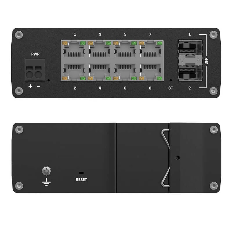 Teltonika TSW212 Industrial Managed Gigabit Switch Ports_www.devicestech.co.ke