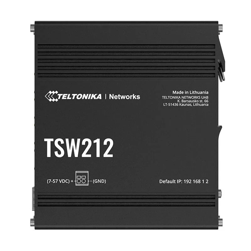 Teltonika TSW212 Industrial Managed Gigabit Switch Top_www.devicestech.co.ke