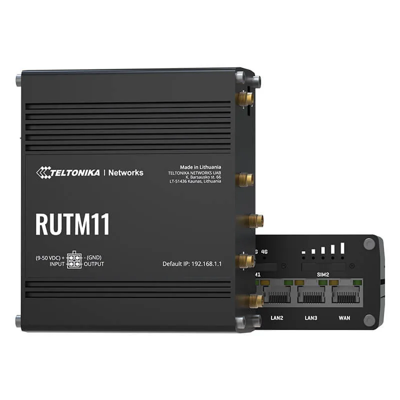 Teltonika RUTM11 CAT6 LTE 4G Industrial Router with GPS_devicestech.co.ke