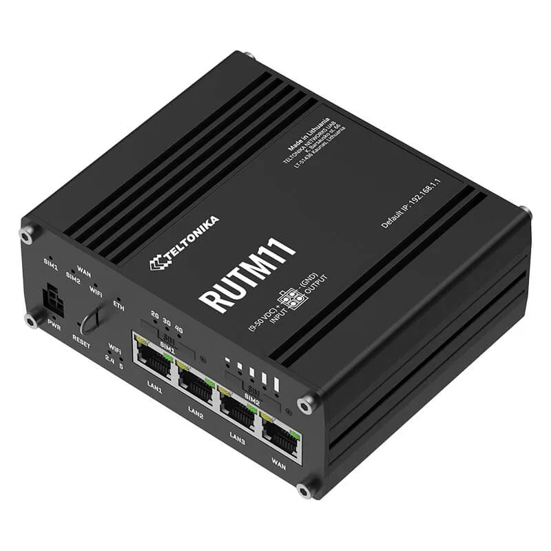Teltonika RUTM11 CAT6 LTE 4G Industrial Router with GPS_www.devicestech.co.ke