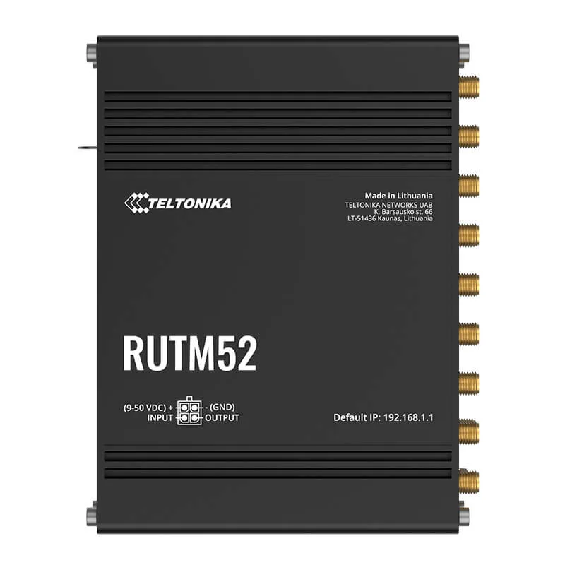 Teltonika RUTM52 Dual Modem 5G Industrial Router with Dual SIM and eSIM Top_www.devicestech.co.ke