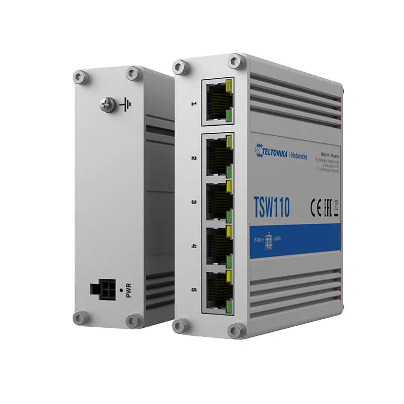 Teltonika TSW110 Industrial Unmanaged Switch - Image 2