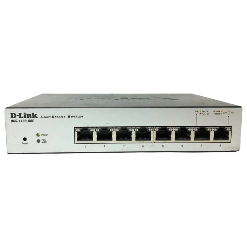 D-Link DGS-1100-08P Smart Managed 8-Port Gigabit PoE Switch_www.devicestech.co.ke