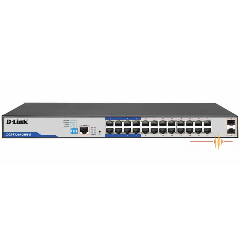D-Link DGS-F1210-26PS 26-Port POE+ Gigabit Managed Switch_www.devicestech.co.ke