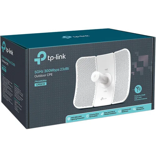 TP-link CPE610 5GHz 300Mbps 23dBi Outdoor CPE_devicestech.co.ke