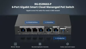 Ruijie Reyee RG-ES206GS-P 6-Port Gigabit Smart Cloud Managed PoE Switch