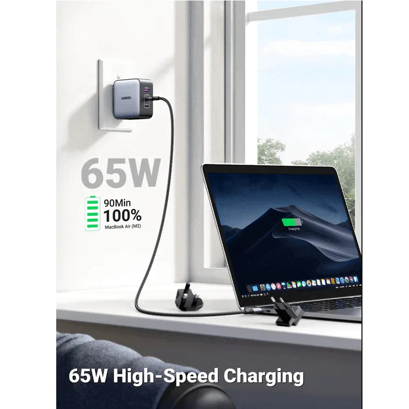 UGREEN 65W 3-Port GaN Fast Charger _devicestech.co.ke 2