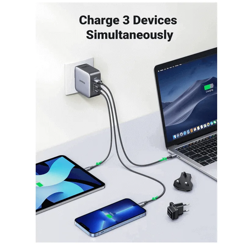 UGREEN 65W 3-Port GaN Fast Charger _devicestech.co.ke 3