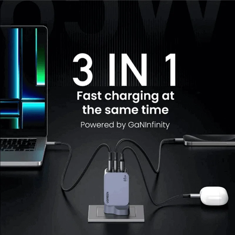 UGREEN Nexode Pro 65W 3-Port GaN _devicestech.co.ke 2